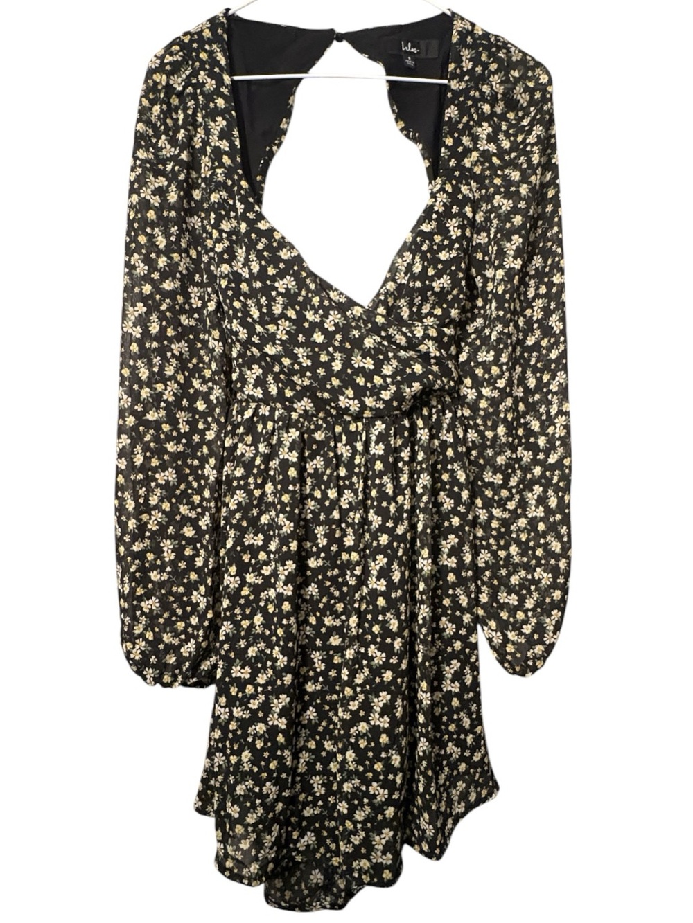 Lulus Open Back Tie Floral Dress